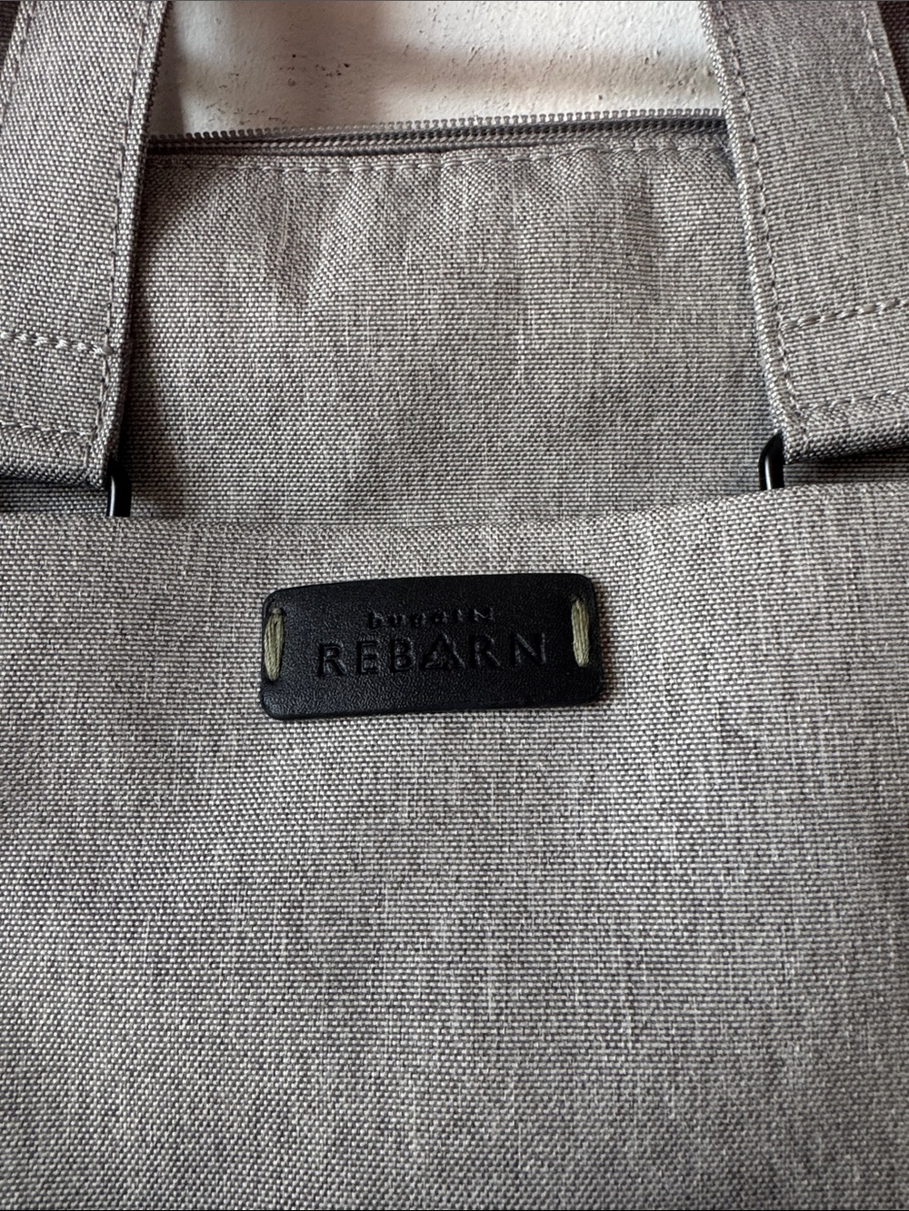 Gray Tote Backpack with Front Pockets - Picture 2 of 5